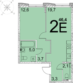 50,7 м², 2-комнатная квартира 5 990 000 ₽ - изображение 69