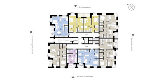 57,8 м², 3-комнатная квартира 8 700 000 ₽ - изображение 81