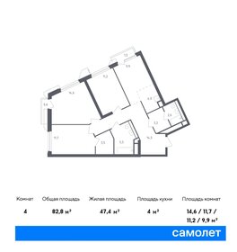 86,8 м², 3-комнатные апартаменты 22 635 534 ₽ - изображение 22