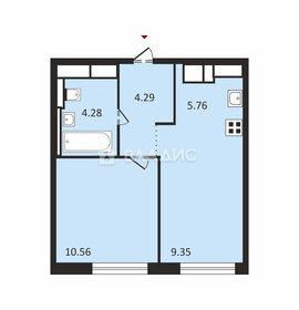 Квартира 34,2 м², 1-комнатная - изображение 1