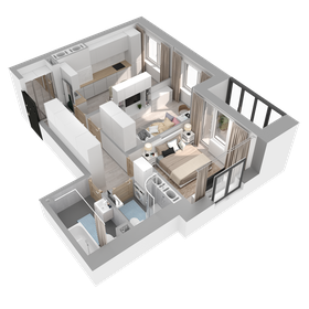 54,2 м², 2-комнатная квартира 11 006 820 ₽ - изображение 53