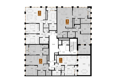 65,8 м², 1-комнатная квартира 14 149 150 ₽ - изображение 67