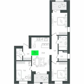89 м², 3-комнатная квартира 13 000 000 ₽ - изображение 63