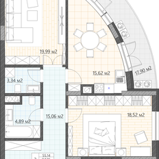 Квартира 116 м², 3-комнатные - изображение 2