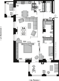 113 м², 3-комнатная квартира 15 858 400 ₽ - изображение 49