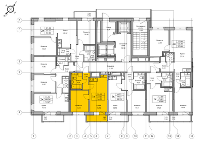 32,7 м², 1-комнатная квартира 6 422 038 ₽ - изображение 77