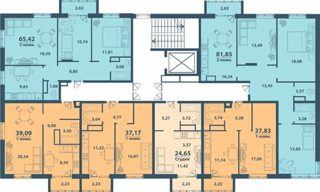 36,1 м², 1-комнатная квартира 2 780 000 ₽ - изображение 54