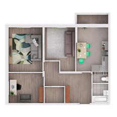 Квартира 80,7 м², 3-комнатная - изображение 2