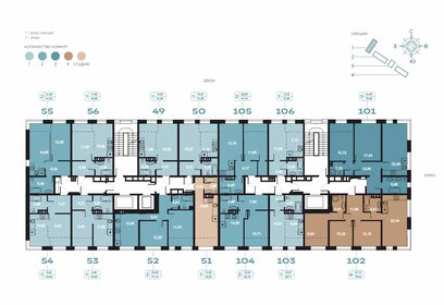 36,8 м², 1-комнатная квартира 6 400 000 ₽ - изображение 77