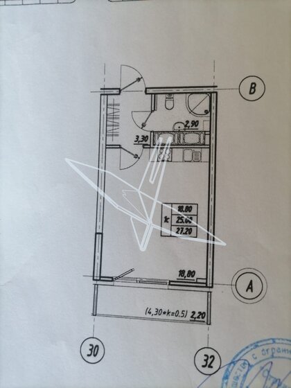 27,2 м², квартира-студия 4 500 000 ₽ - изображение 1