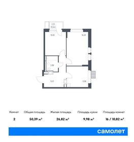 51,5 м², 2-комнатная квартира 12 232 720 ₽ - изображение 20