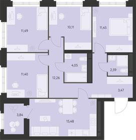 Квартира 84,2 м², 4-комнатная - изображение 1