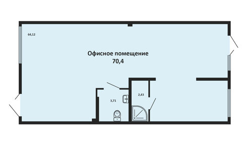 71 м², помещение свободного назначения 92 300 ₽ в месяц - изображение 68