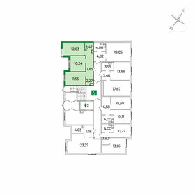 54,9 м², 2-комнатная квартира 3 895 000 ₽ - изображение 35