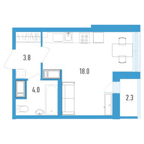 27,9 м², квартира-студия 6 200 000 ₽ - изображение 57