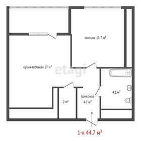 Квартира 44,7 м², 1-комнатная - изображение 1