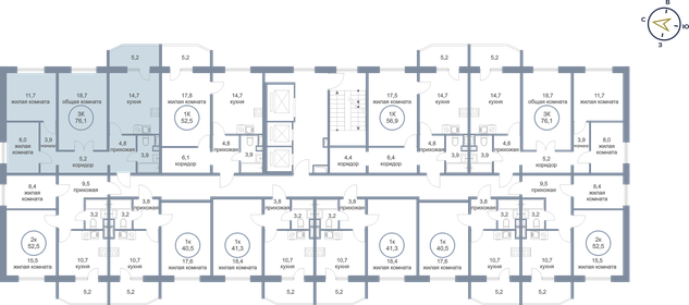 69,5 м², 3-комнатная квартира 8 000 000 ₽ - изображение 104