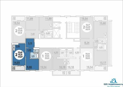 Квартира 44 м², 1-комнатная - изображение 4