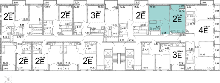 50,6 м², 1-комнатная квартира 7 593 468 ₽ - изображение 22