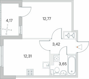 35 м², 1-комнатная квартира 7 171 850 ₽ - изображение 13