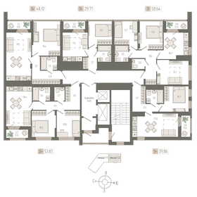 37,5 м², 1-комнатная квартира 5 690 000 ₽ - изображение 102