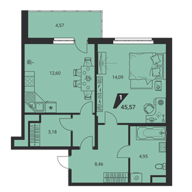 42,8 м², 2-комнатная квартира 4 300 000 ₽ - изображение 133