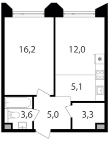 43,7 м², 1-комнатная квартира 20 241 840 ₽ - изображение 36