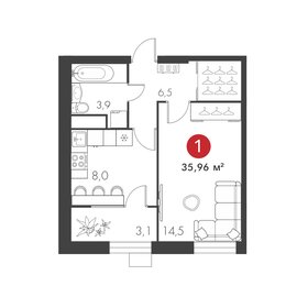33,3 м², квартира-студия 6 646 000 ₽ - изображение 82
