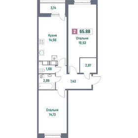 71,4 м², 3-комнатная квартира 8 200 000 ₽ - изображение 51