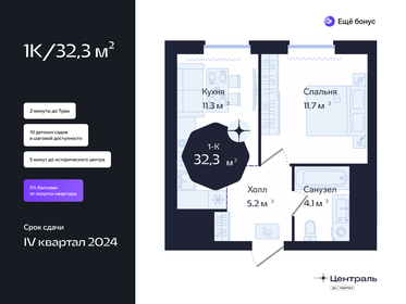 34 м², 1-комнатная квартира 5 200 000 ₽ - изображение 105