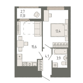 34,5 м², 1-комнатная квартира 7 100 000 ₽ - изображение 54