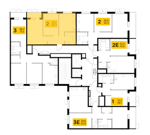 52 м², 3-комнатная квартира 9 900 000 ₽ - изображение 94