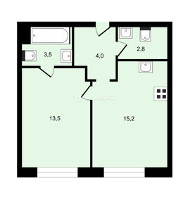 Квартира 39 м², 1-комнатная - изображение 1