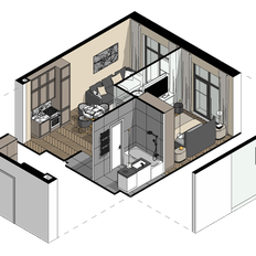 Квартира 39,3 м², 1-комнатные - изображение 3