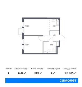 Квартира 36,1 м², 1-комнатная - изображение 1