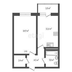 Квартира 38,2 м², 1-комнатная - изображение 2