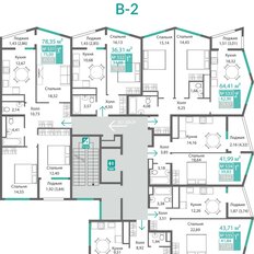 Квартира 43,7 м², 1-комнатная - изображение 2
