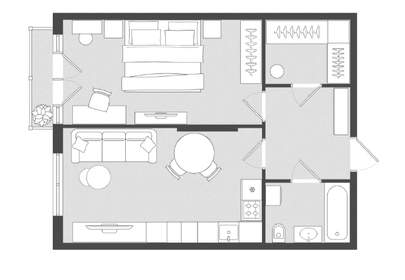 55,8 м², квартира-студия 10 193 500 ₽ - изображение 7