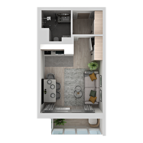 Квартира 25 м², студия - изображение 2