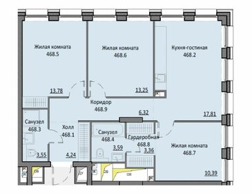 Квартира 75,6 м², 3-комнатные - изображение 1