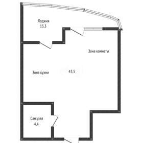 Квартира 48,3 м², 1-комнатная - изображение 1