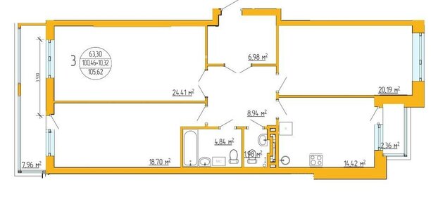 52 м², 2-комнатная квартира 8 000 000 ₽ - изображение 70