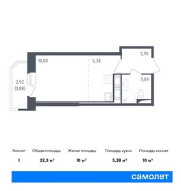 22,5 м², квартира-студия 5 527 776 ₽ - изображение 12