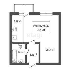 Квартира 31,5 м², 1-комнатная - изображение 1