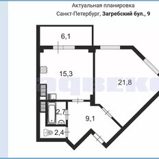 Квартира 51,3 м², 1-комнатная - изображение 2