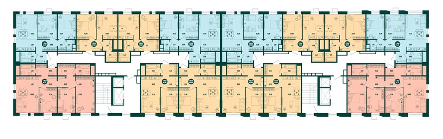 42,2 м², 1-комнатная квартира 6 400 000 ₽ - изображение 20