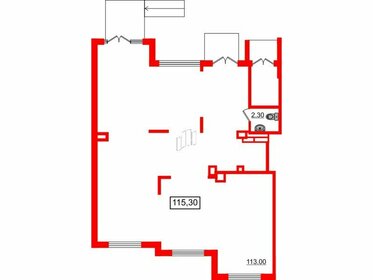 115,3 м², помещение свободного назначения - изображение 5