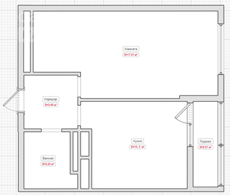 Квартира 36,8 м², 1-комнатная - изображение 1