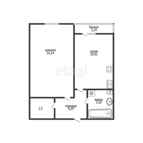 Квартира 37,8 м², 1-комнатная - изображение 1