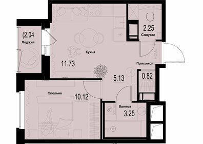 33,7 м², 1-комнатная квартира 5 560 500 ₽ - изображение 66